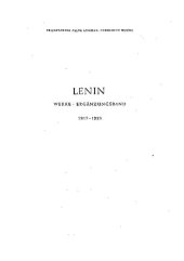 book Lenin Werke Band 42: Ergänzungsband 2: Okt. 1917 - März 1923