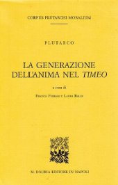 book La generazione dell'anima nel Timeo