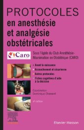 book Protocoles en anesthésie et analgésie obstétricales