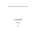 book Lenin Werke Band 27: Feb. 1918 - Jul. 1918