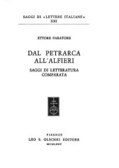 book Dal Petrarca all' Alfieri: saggi di letteratura comparata