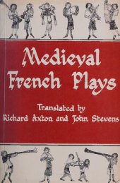 book Medieval French plays