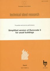 book Simplified version of Eurocode 3 for usual buildings