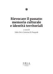 book Rievocare il passato: memoria culturale e identità territoriali