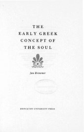 book The Early Greek Concept of the Soul