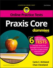 book Praxis Core for Dummies with Online Practice Tests