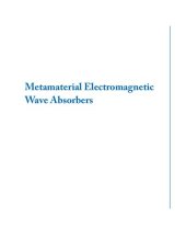 book METAMATERIAL ELECTROMAGNETIC WAVE ABSORBERS.