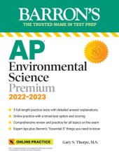 book AP Environmental Science Premium, 2022-2023: 5 Practice Tests + Comprehensive Review + Online Practice