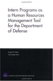 book Intern Programs as a Human Resources Management Tool for the Department of Defense