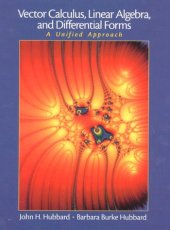 book Vector Calculus, Linear Algebra and Differential Forms: A Unified Approach