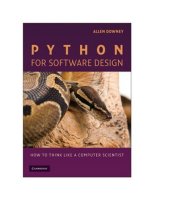 book Python for Software Design: How to Think Like a Computer Scientist