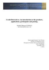 book Credit Derivatives: An introduction to the products, applications, participants and pricing.