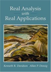 book Real Analysis with Real Applications