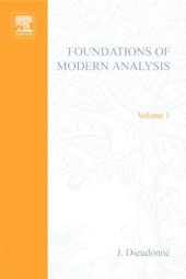 book Foundations of modern analysis (His Treatise on analysis,  v. 1 )