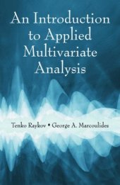 book An Introduction to Applied Multivariate Analysis