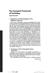 book The Conceptual Framework of Psychology