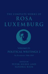 book The Complete Works of Rosa Luxemburg, Volume IV: Political Writings 2, On Revolution (1906–1909)