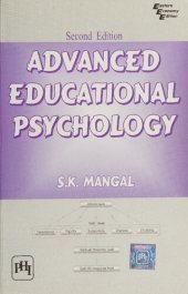 book Advanced Educational Psychology