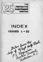 book PS Magazine Issue Index Issues 1-93