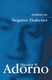 book Lectures on Negative Dialectics