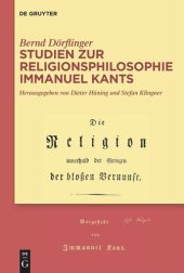 book Studien zur Religionsphilosophie Immanuel Kants