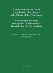 book Constitutions of the World from the late 18th Century to the Middle of the 19th Century: Vol. 6 Constitutional Documents of Denmark, Norway and Sweden 1809–1849