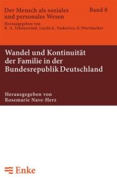 book Wandel und Kontinuität der Familie in der Bundesrepublik Deutschland