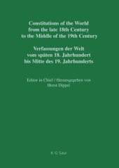 book Constitutions of the World from the late 18th Century to the Middle of the 19th Century: Vol. 5 Polish Constitutional Documents 1790–1848