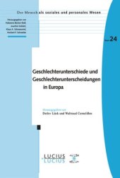 book Geschlechterunterschiede und Geschlechterunterscheidungen in Europa