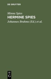 book Hermine Spies: Ein Gedenkbuch für ihre Freunde