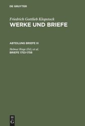 book Werke und Briefe: Briefe 1753-1758