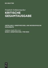 book Kritische Gesamtausgabe. Band 3 Briefwechsel 1799–1800: (Briefe 553–849)