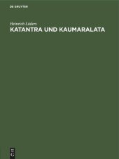 book Katantra und Kaumaralata