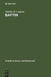 book Baytin: A Jordanian Village. A Study of Social Institutions and Social Change in a Folk Community