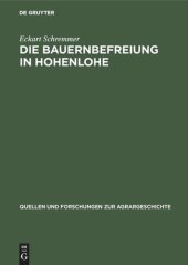 book Die Bauernbefreiung in Hohenlohe