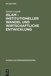 book Islam - Institutioneller Wandel und wirtschaftliche Entwicklung