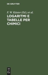 book Logaritmi e Tabelle per Chimici