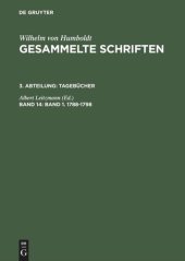 book Gesammelte Schriften: Band 14 Band 1. 1788–1798