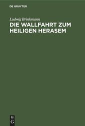 book Die Wallfahrt zum heiligen Herasem