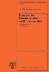 book Europäische Bauernparteien im 20. Jahrhundert