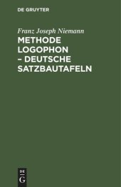 book Methode Logophon – Deutsche Satzbautafeln