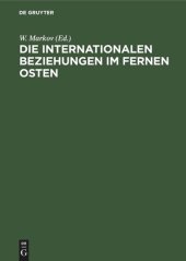 book Die Internationalen Beziehungen im Fernen Osten: (1870–1945)