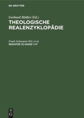 book Theologische Realenzyklopädie: Register zu Band 1–17