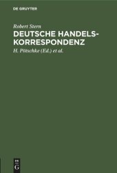 book Deutsche Handelskorrespondenz