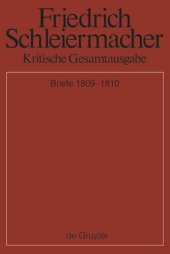 book Kritische Gesamtausgabe. Band 11 Briefwechsel 1809-1810: (Briefe 3021-3560)