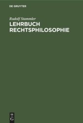 book Lehrbuch Rechtsphilosophie