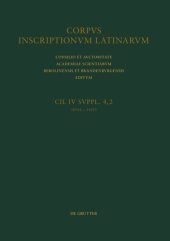 book Corpus inscriptionum Latinarum: Fasc 2 Addenda et corrigenda ad inscriptiones pictas parietarias Herculanenses; auctarium addendorum ad inscriptiones pictas in fasc. 4.1 editas; novi tituli picti; addenda et corrigenda ad inscriptiones graphio inscriptas 