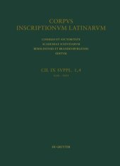 book Corpus inscriptionum Latinarum: Fasc 4 Sabini