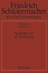 book Kritische Gesamtausgabe: Band 15 Register