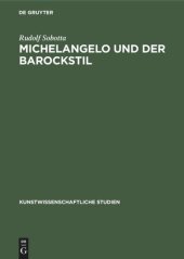 book Michelangelo und der Barockstil